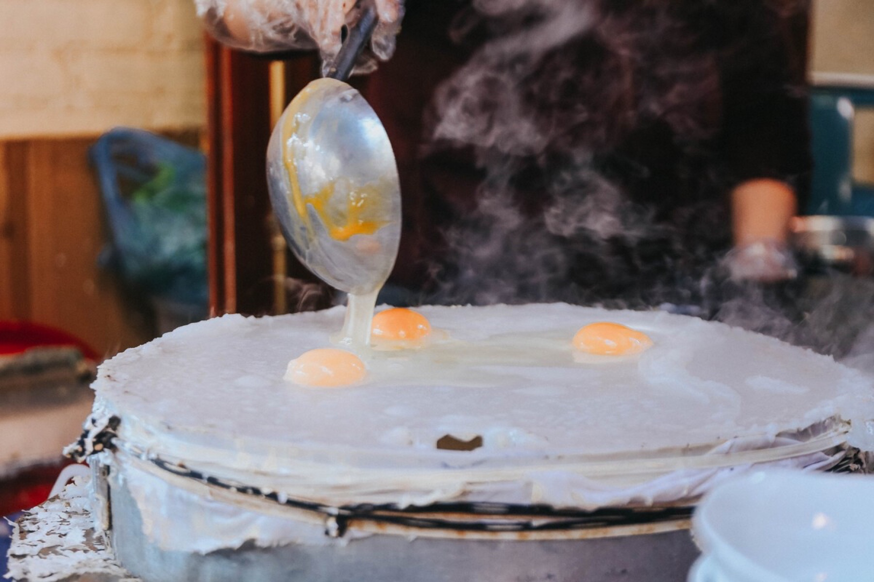 Nồi bánh cuốn trứng Hà Giang